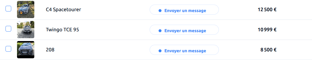 Pipeline CRM MyTracks prospect listing